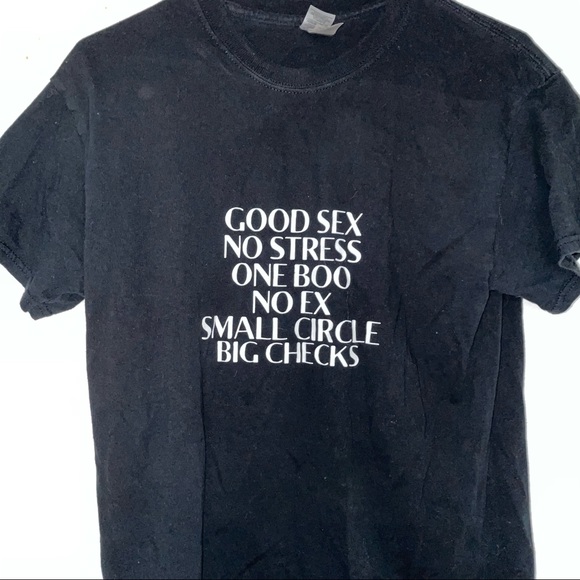 SIZE M / GOOD SEX NO STRESS / FUNNY TEE - Picture 4 of 5